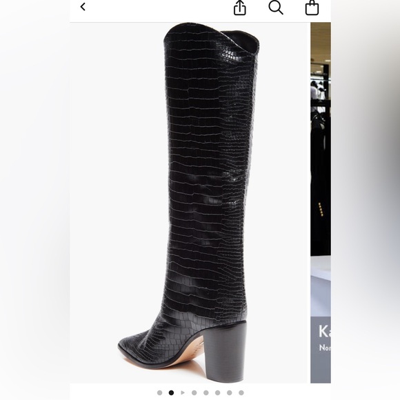 Schutz Maryana Pointed Toe Knee High Boot Size 10 - Picture 4 of 7